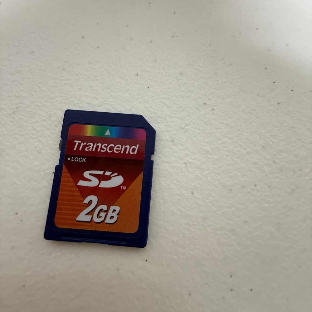 Transcend 2GB SD Memory Card Secure Digital Flash Storage Blue TS2GSDC
